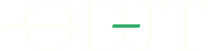 Białe logo Kancelarii ODJT